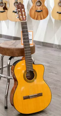 Takamine - GC1CE-NAT Classical Acoustic-Electric Guitar - Natural Gloss 2